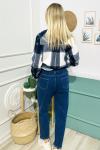 141140 Lastikli Bel Jean Pantolon